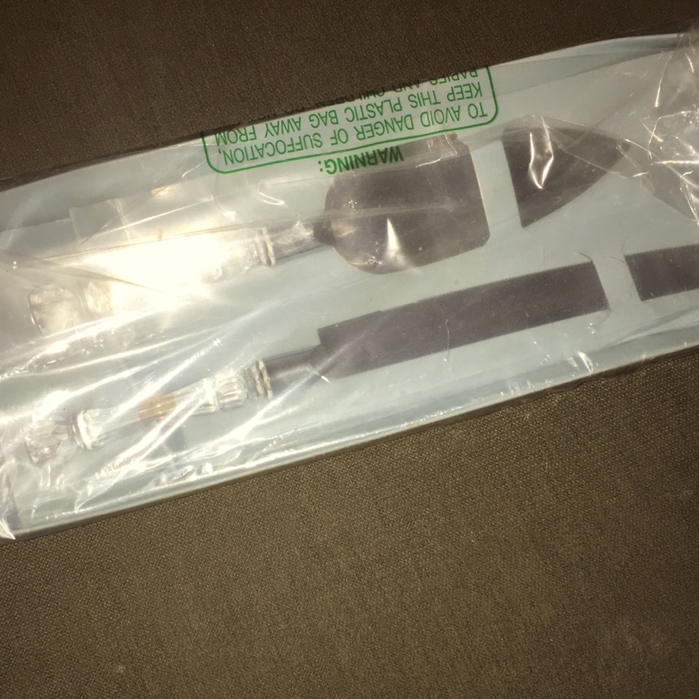 Wedding serving set! Brand new in plastic.